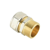 Brass Plated Nickel Male Compression Straight Coupling for pex-al-pex Pipe