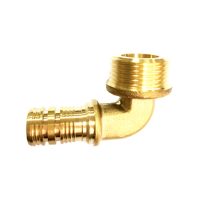 Hot Forgeing Brass Sliding Coupling with Male Thread 90 Elbow