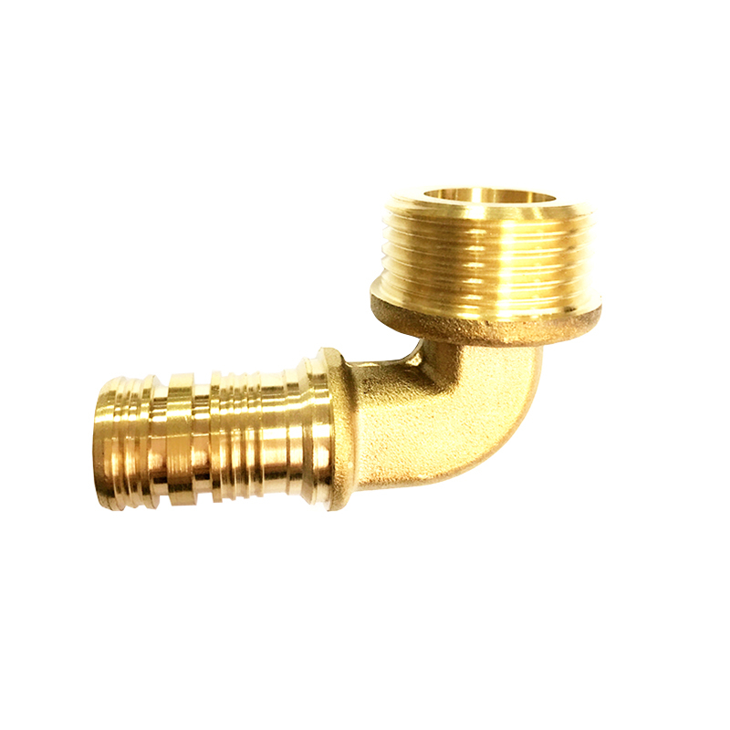 Hot Forgeing Brass Sliding Coupling with Male Thread 90 Elbow