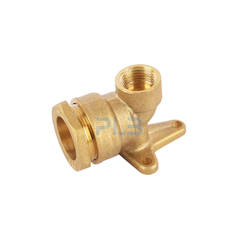 Brass Elbow Compression Fitting for HDPE or PVC Pipe