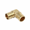 Brass Wallplated Elbow & Pex Fitting