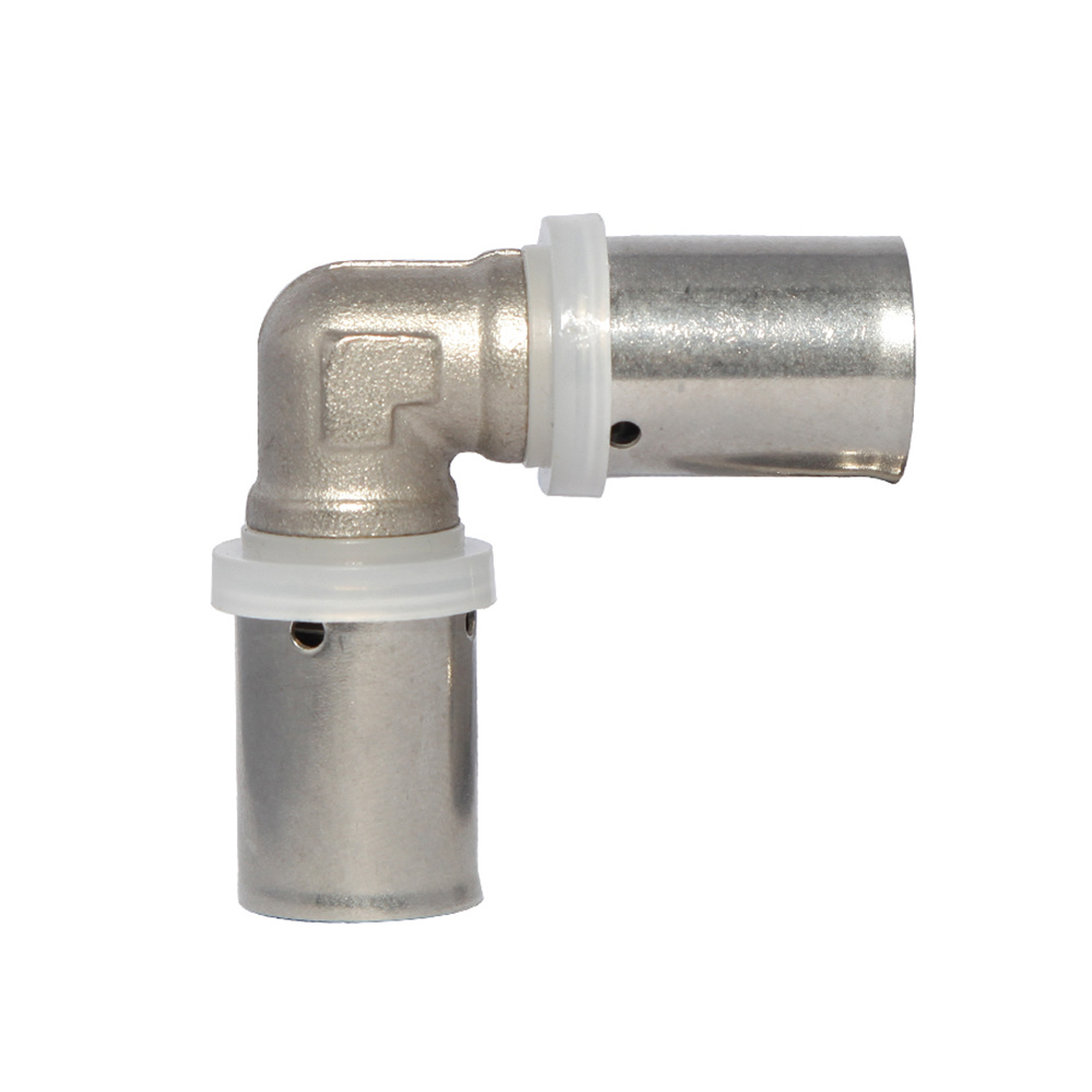 Brass Press Fitting with Nickel Surface