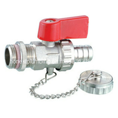 Brass Drain Cock Ball Valve with Chain