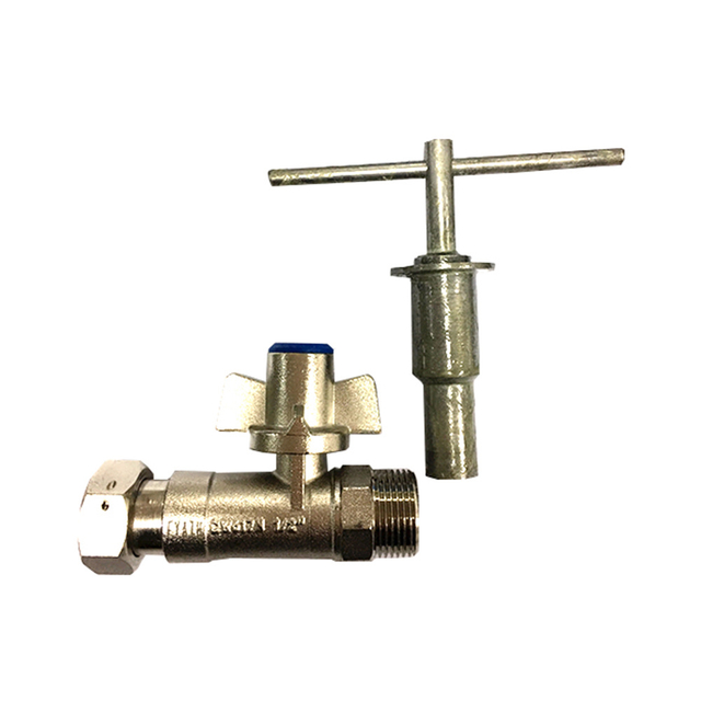 CW617N Brass Lockable Water Meter Ball Valve with Extension Pipe