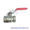 Hot Forging Brass Ball Valve with Nickel Surface