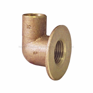 Casting Bronze 90 Degree Wall-Plate Coupling