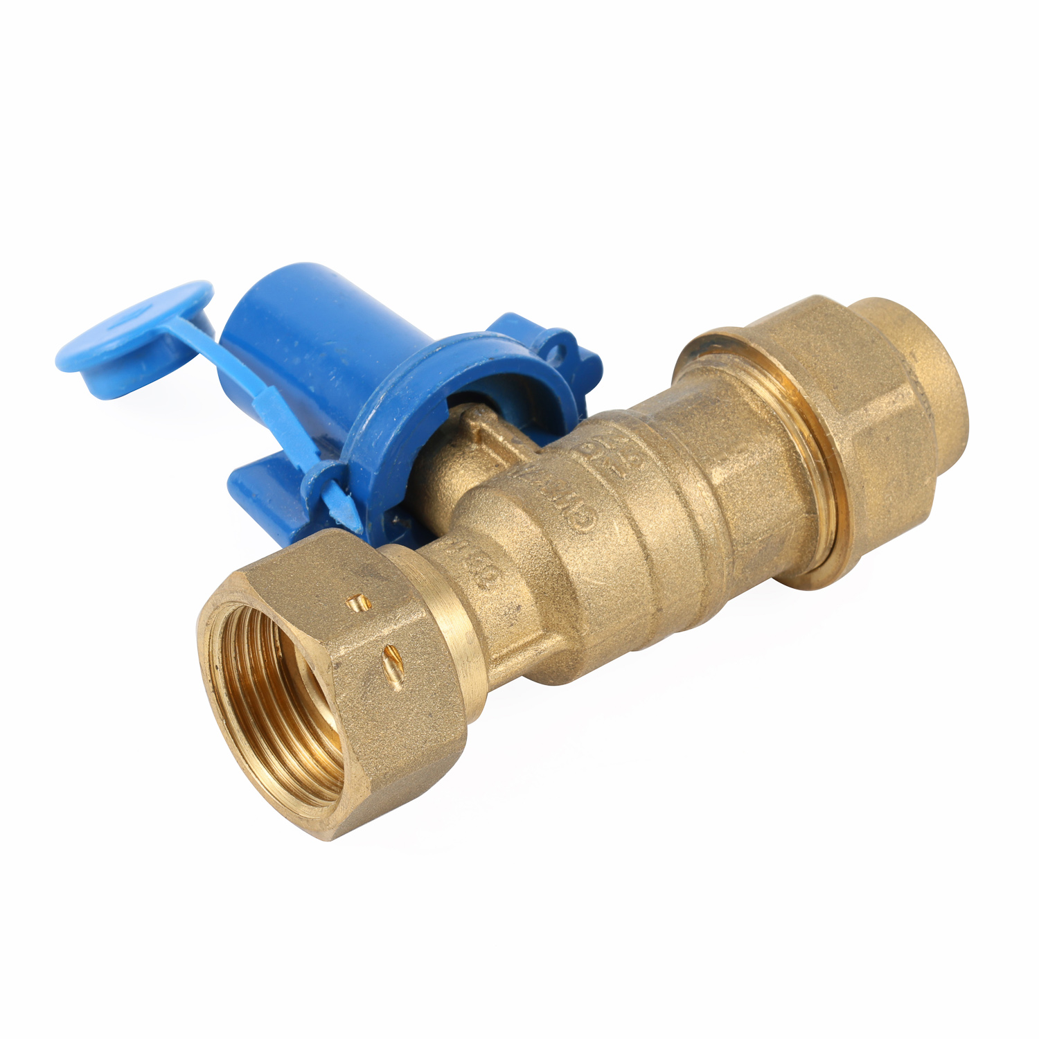 CW617N Brass Lockable Water Meter Ball Valve with key