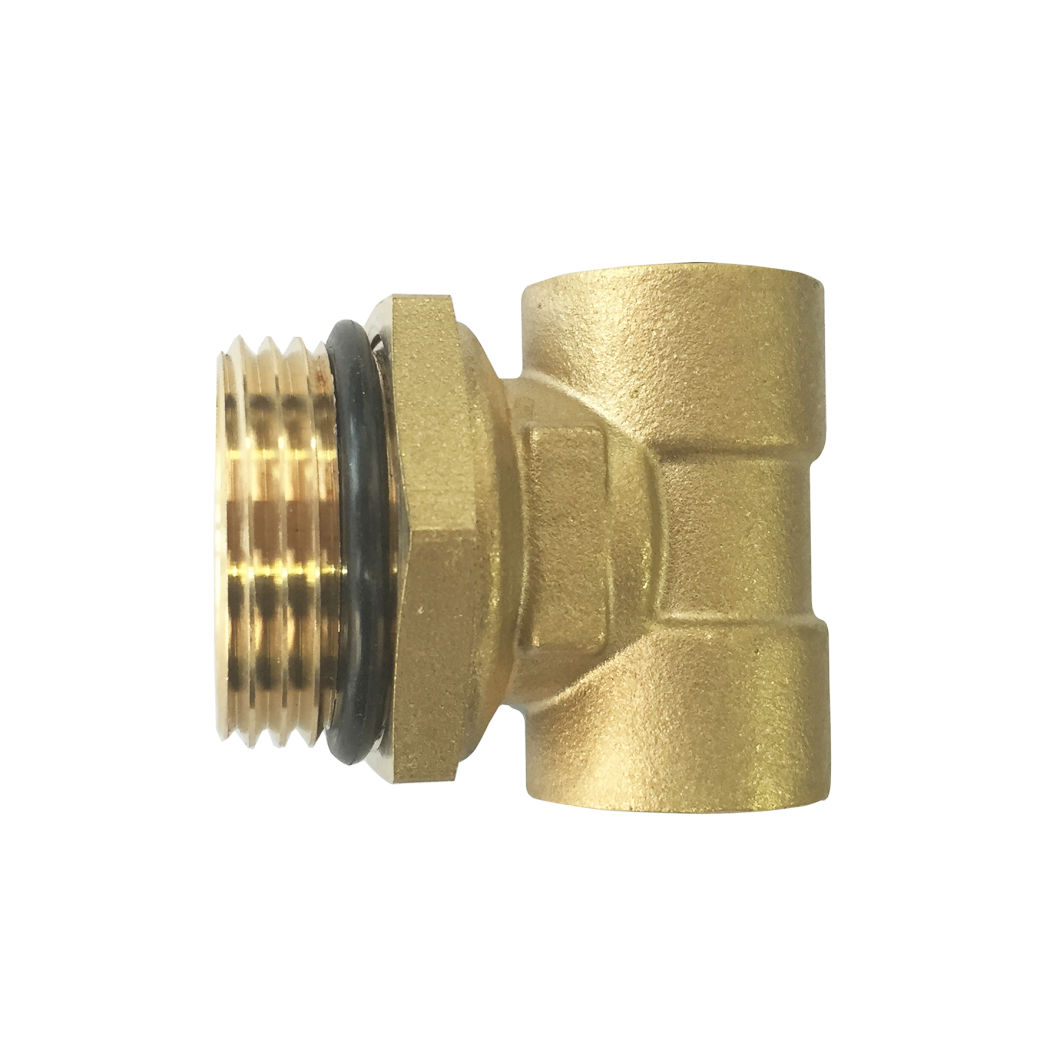 3 Way Brass Fitting for Floor Heating System Manifold Parts