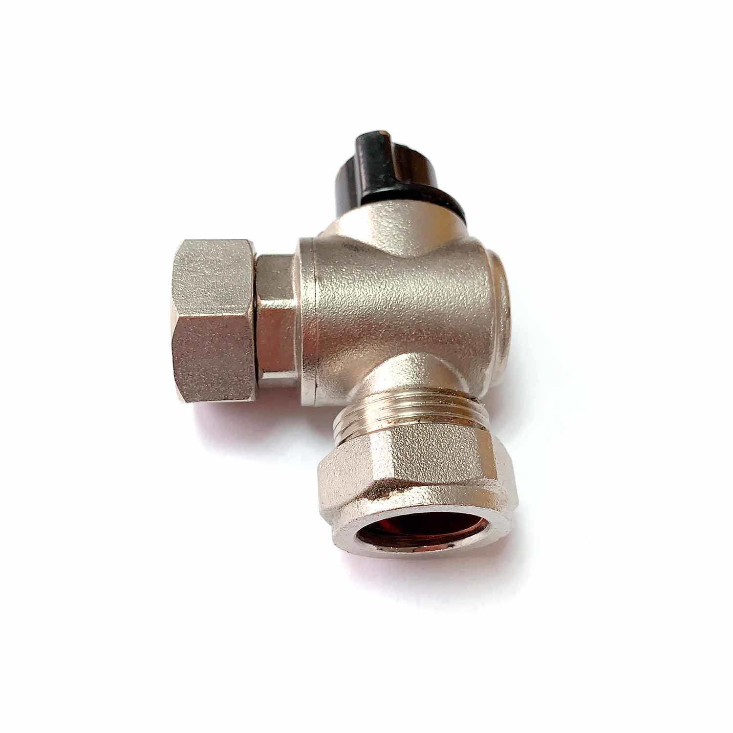 Brass Angle Ball Valves with Nickel Surface