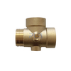 Manufacturers Brass Plumbing Fittings Thread 5 Way Connector Water Pump Fitting