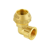 Brass Straight Double Compression Coupling for PE pipe