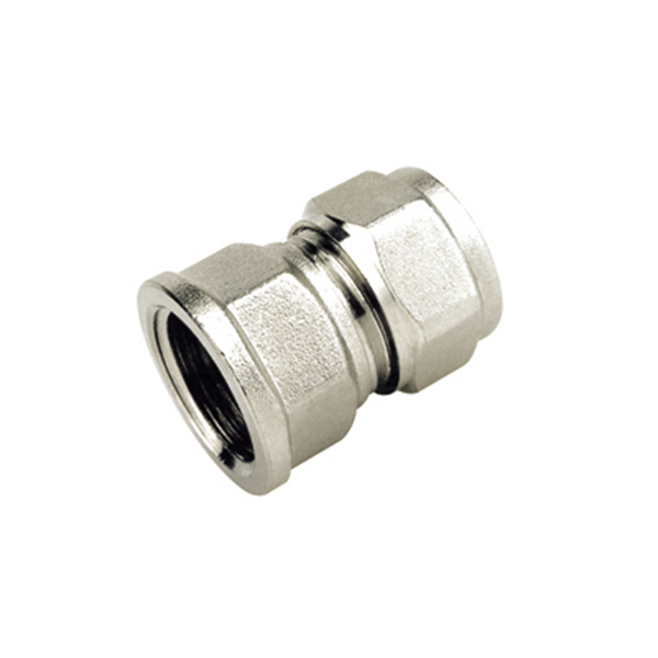 Brass Female Thread Compression Straight Coupling For pex-al-pex Pipe