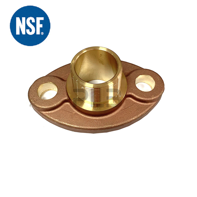 Lead Free Brass Water Meter Flange with male thread