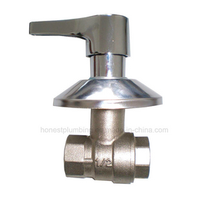 Brass Concealed Ball Valve with Zinc Alloy Handle