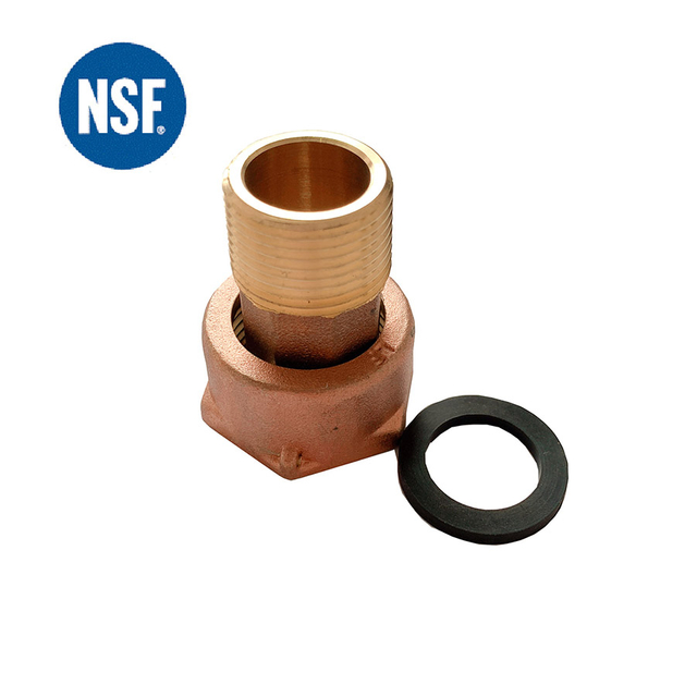 NSF Approved 1/2′′-2′′ Low Lead Brass or Bronze Water Meter Coupling