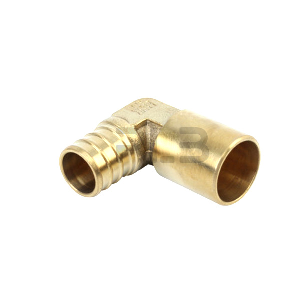 Lead Free Brass Pex 90 Degree Wall Plate Elbow Coupling