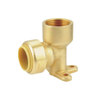 Low Lead Brass Push FIT Elbow Fitting Push Fit x MPT Elbow