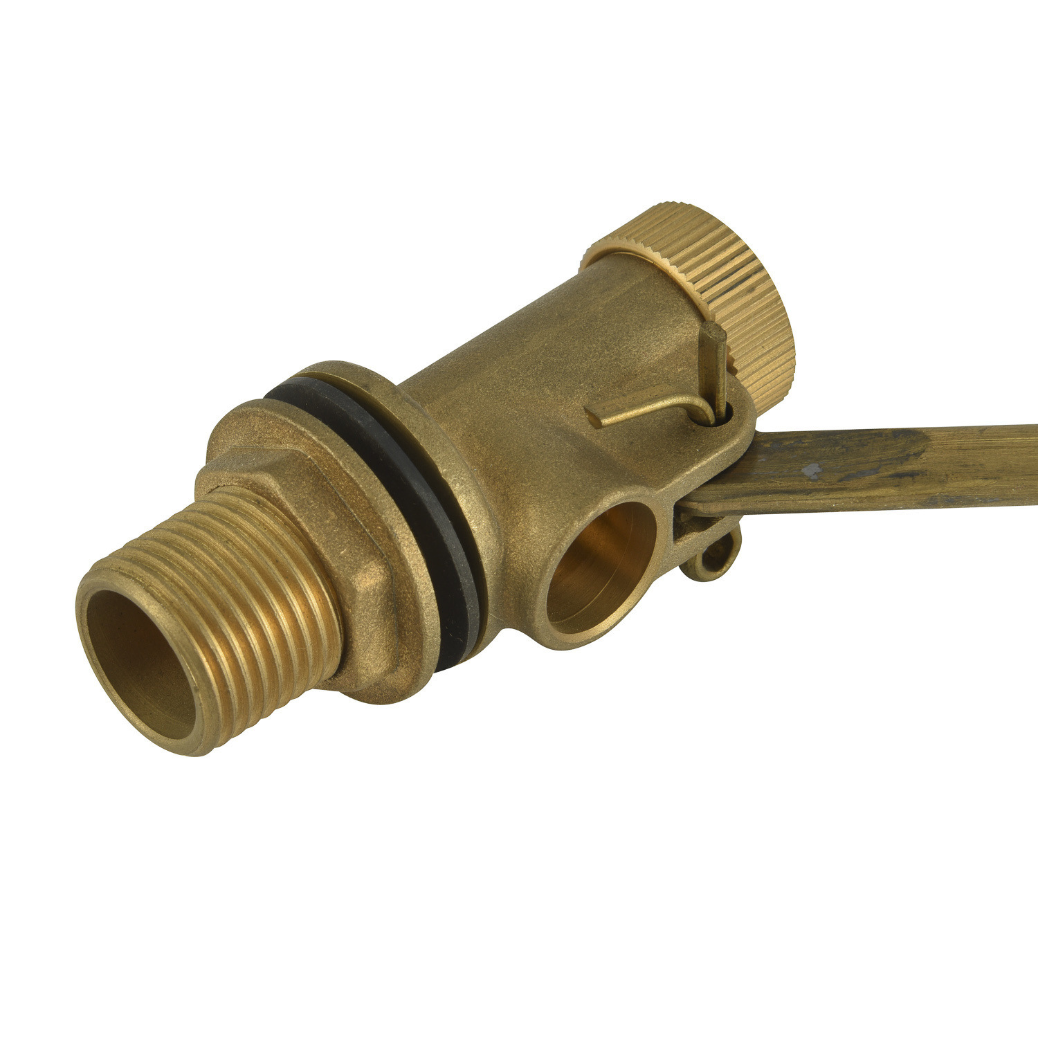 Brass float valve with plastic ball for water tank