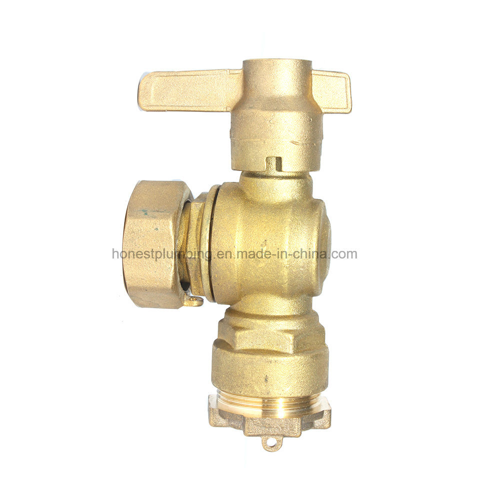 Brass Ball Valve with HDPE Connection for Water Meter