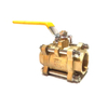 Factory Three Pieces Lead Free Brass Full Port Ball Valve with Lever Handle