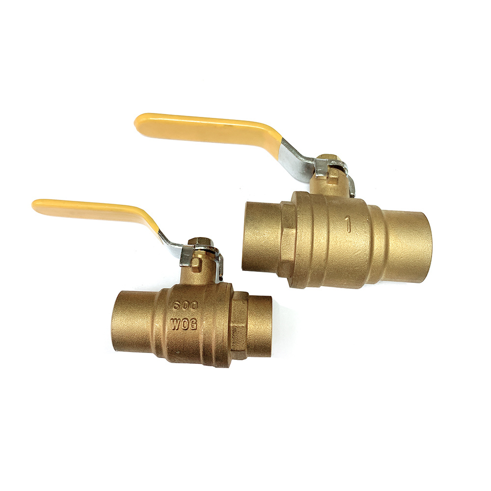 Brass full port weld ball valve