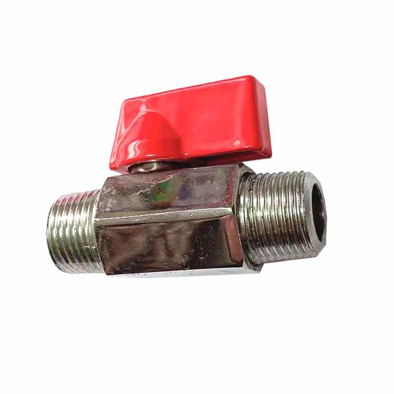 Brass MxM Thread Mini Ball Valve of Plated Chrome Polishing