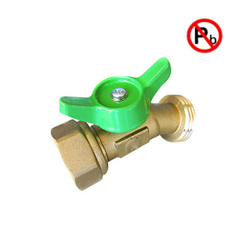Lead free brass hose bibb for drinking water