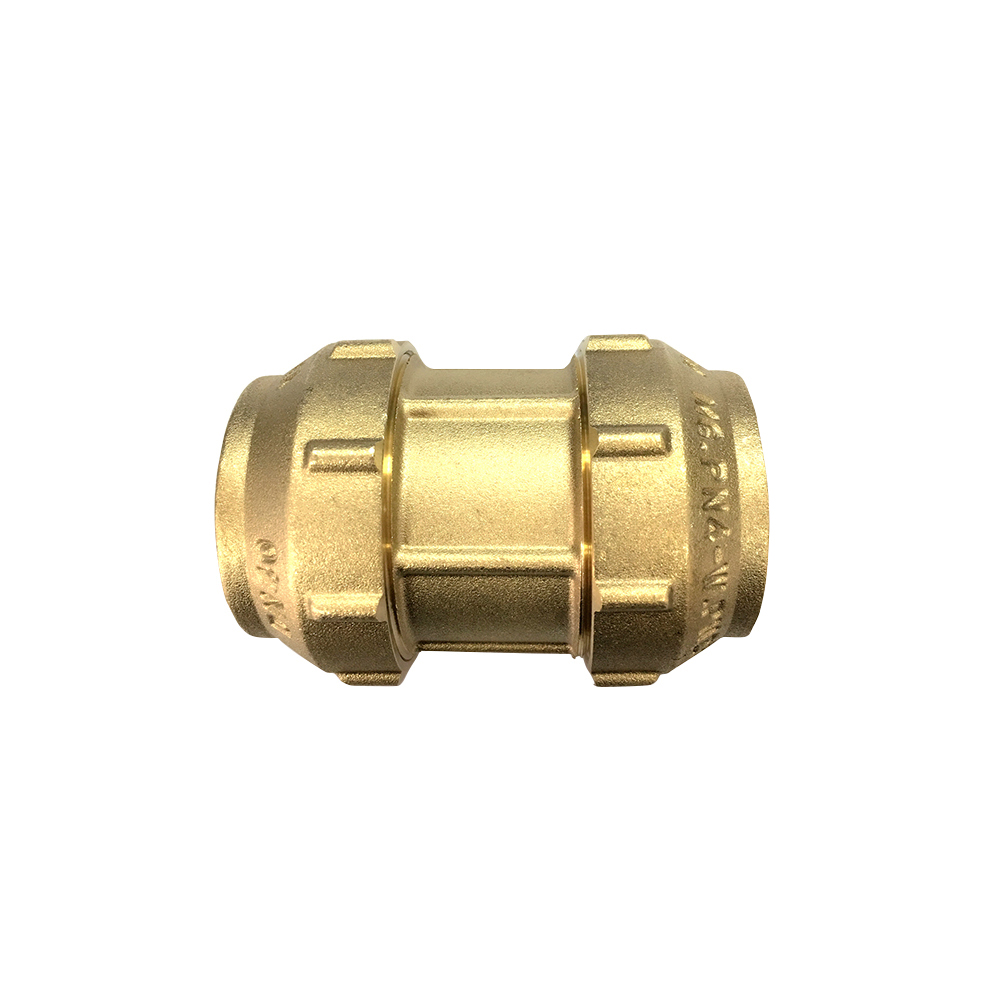 Brass Straight Male Compression Coupling for HDPE pipe DIN8076