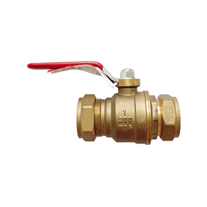Lead Free Brass Comp Ball Valve with Lever Handle