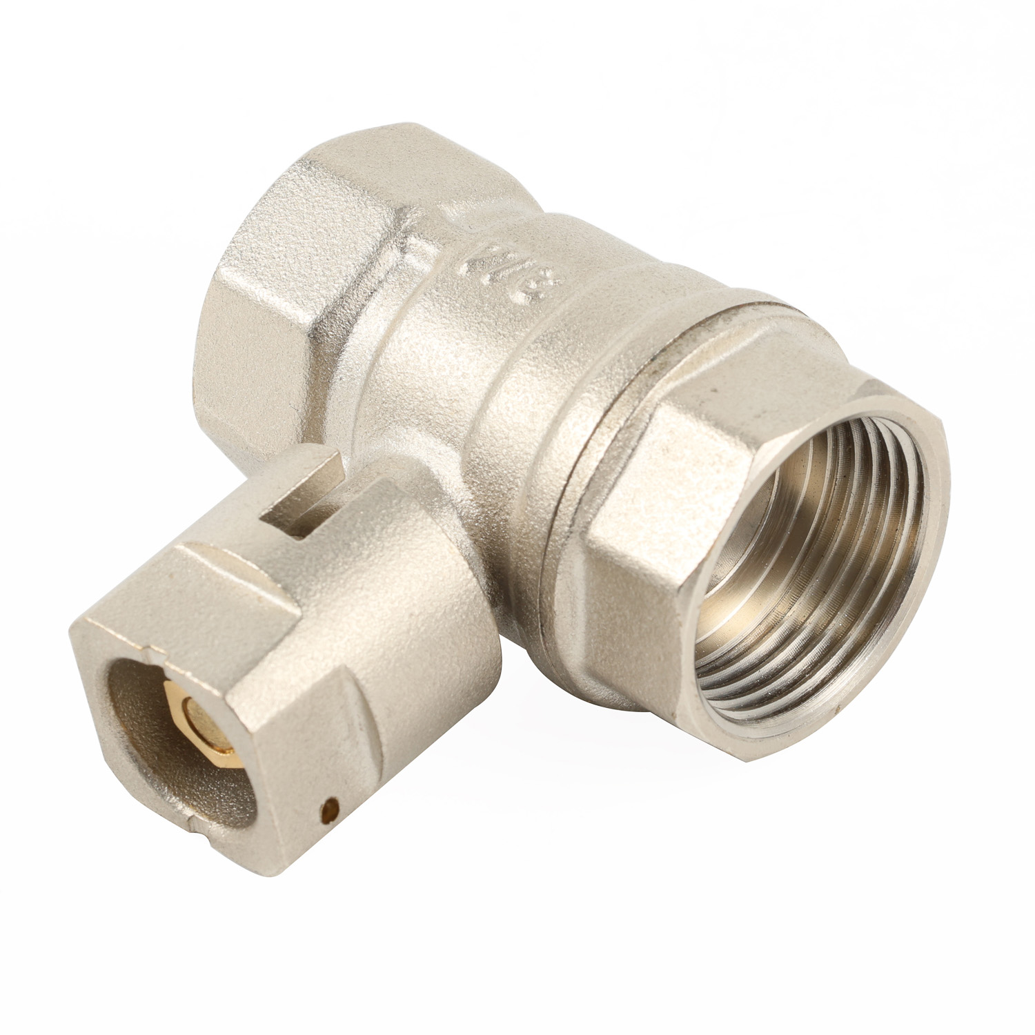 Plated Nickel Brass Lockable Ball Valve