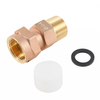 lead free brass meter coupling with swivel nut