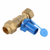 CW617N Brass Lockable Water Meter Ball Valve with key