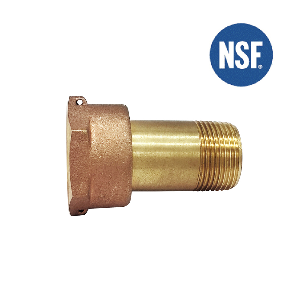 WRAS Lead Free Brass BSP Thread Meter Coupling for Positive Water Meter