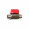 Brass MxM Thread Mini Ball Valve of Plated Chrome Polishing