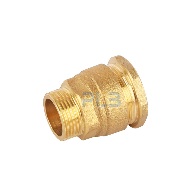 Brass Wallplate Elbow for HDPE Pipe