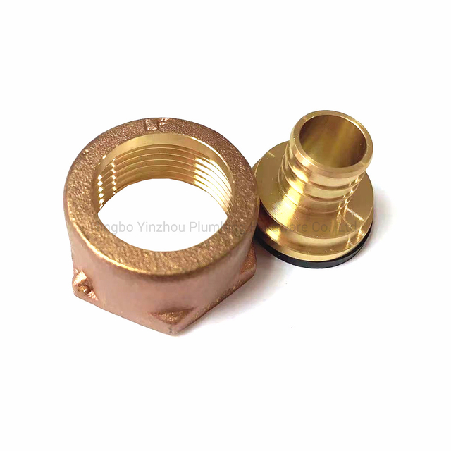 5/8′ ′ Pex Lead Free Brass Pex Water Meter Coupling, with Swivel Nut