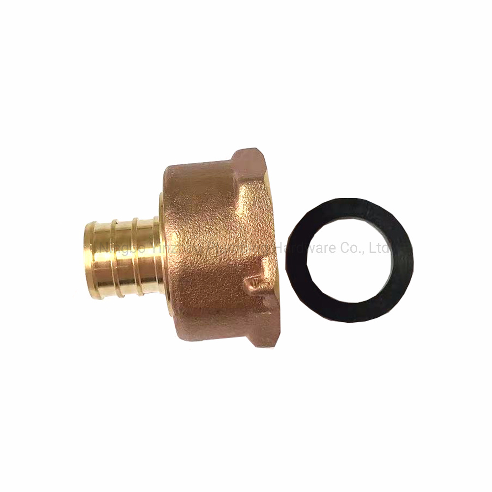 5/8′ ′ Pex Low Lead Brass Pex Water Meter Tailpiece, with Swivel Nut