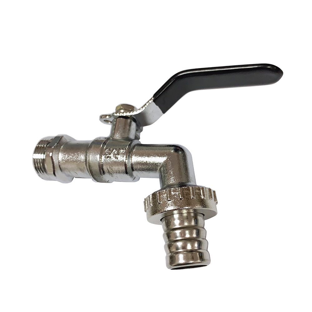 brass hose bibb with stainless steel handle