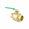 Lead Free Brass Solder Ball Valve with Lever Handle
