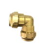 Brass Compression Wallplate Elbow Fitting for PE Pipe