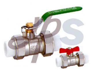 Brass PPR Connection Ball Valves with Nickel Surface