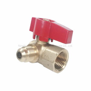 USA Standard Brass Flare Angle Gas Ball Valve