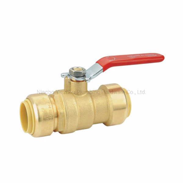 low lead brass Push fit ball valve