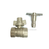 Nickel Plated Brass Lockable Ball Valve