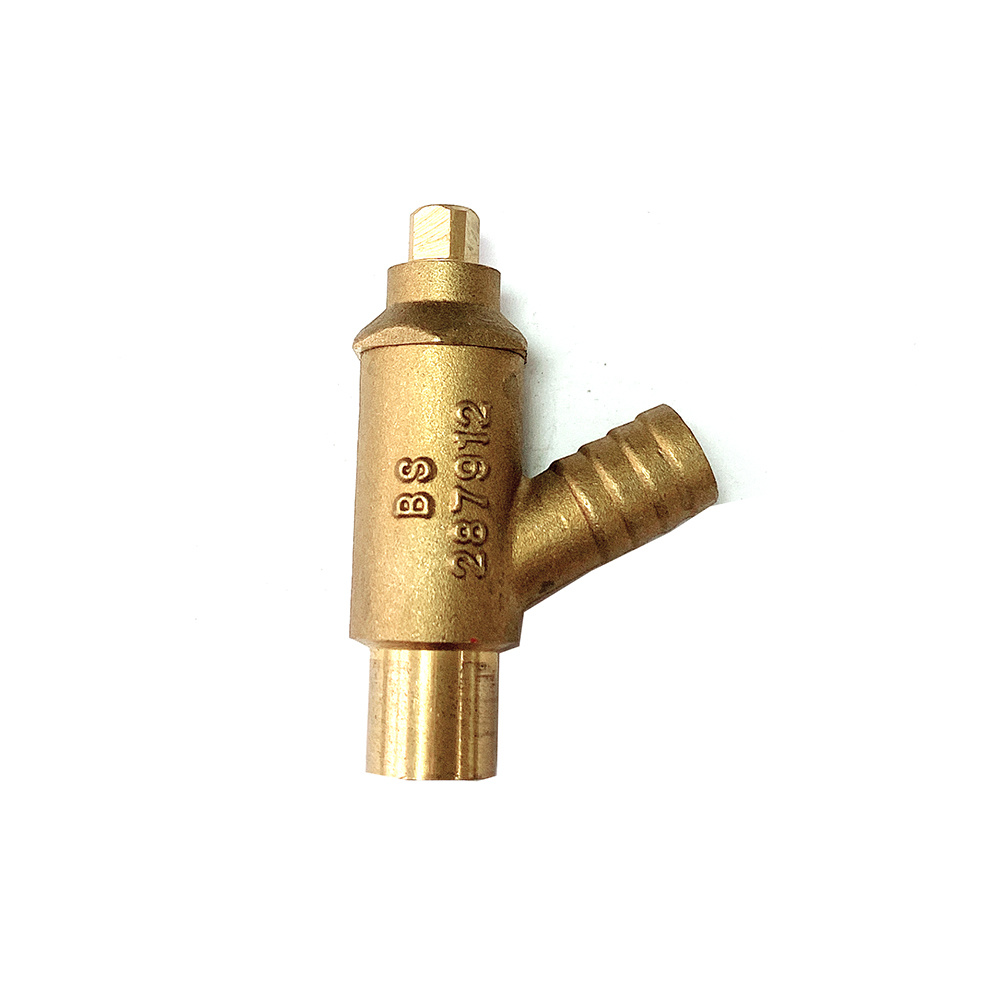 45 Degree Brass Boiler Drain Valve