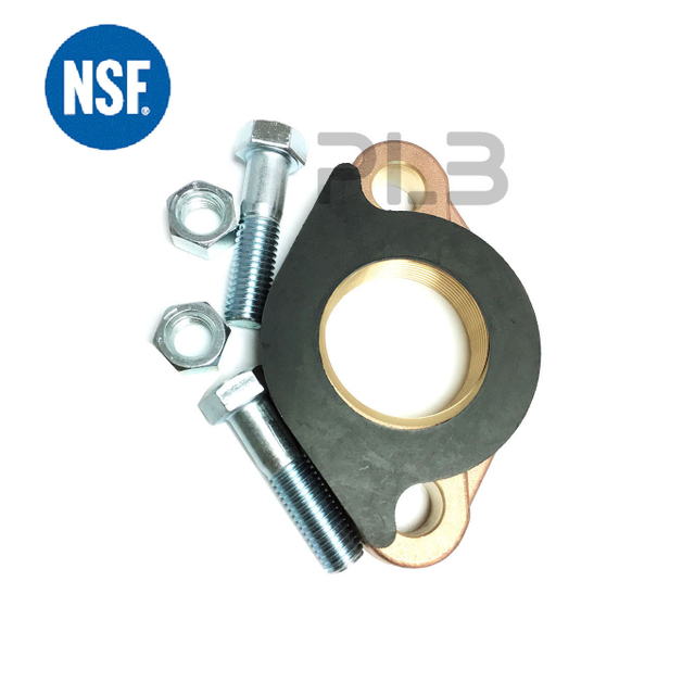 NSF Approved Lead Free Brass or Bronze Awwa Oval Water Meter Flange Kit