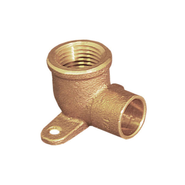 Bronze 90 Degree Wall Plate Fitting