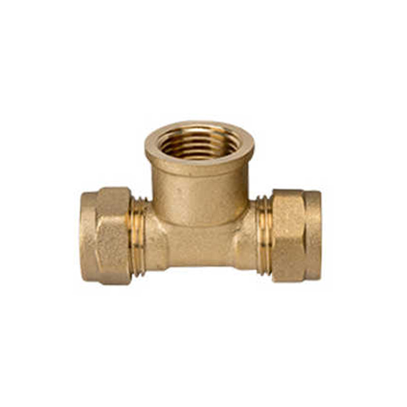 Brass Compression Crossover Bridge Joint Fitting