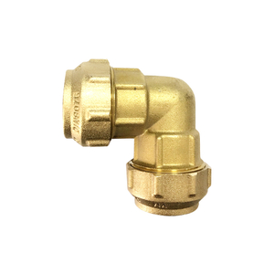 High Quality Forging Brass Compression Elbow for PE-PPR Pipe