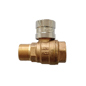 Bronze Magnetic Lockable Ball Valve with Key